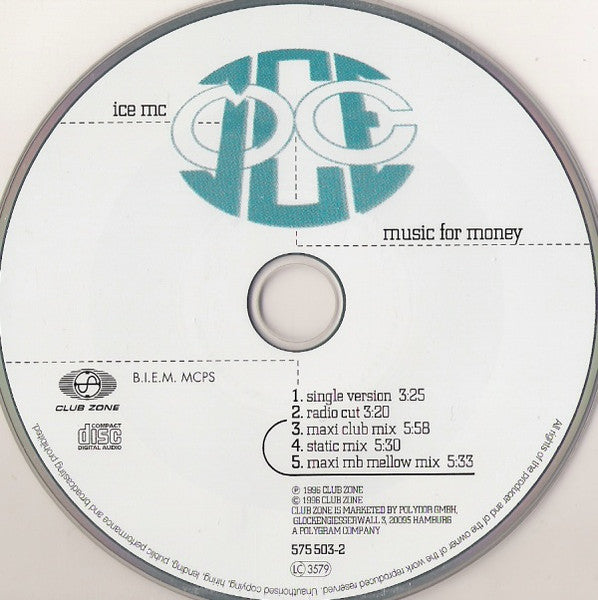 ICE MC : Music For Money (CD, Maxi)
