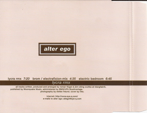 Alter Ego : Lycra Rmx (CD, Maxi)