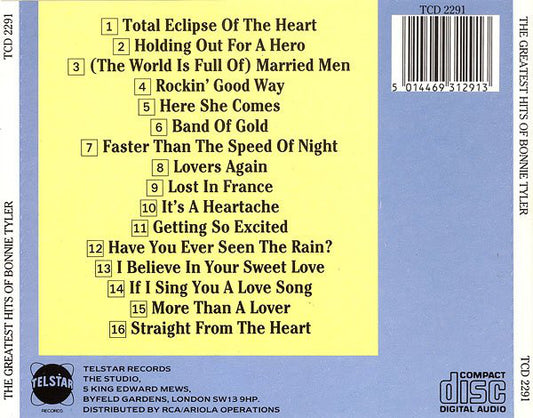 Bonnie Tyler : The Greatest Hits (CD, Comp)