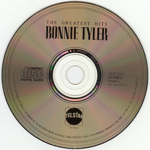 Bonnie Tyler : The Greatest Hits (CD, Comp)