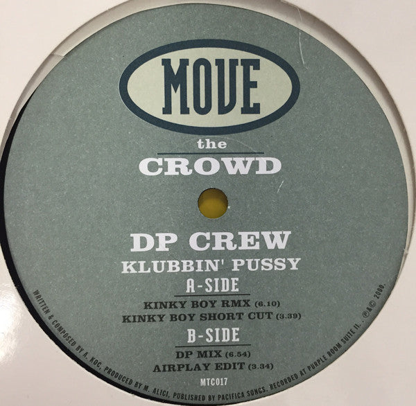 DP Crew : Klubbin' Pussy (12")