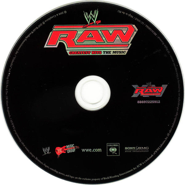 Various : WWE Raw Greatest Hits: The Music 15th Anniversary (CD, Comp, Car)