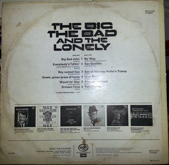 Bill Wellings : The Big, The Bad And The Lonely (LP, Comp)