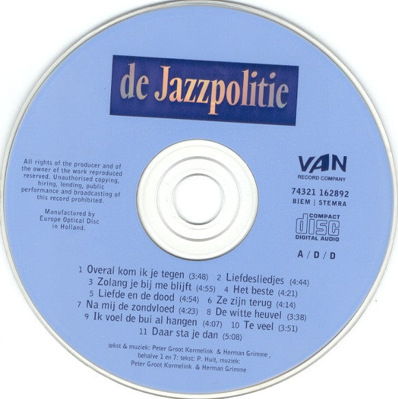 De Jazzpolitie : De Jazzpolitie (CD, Album)