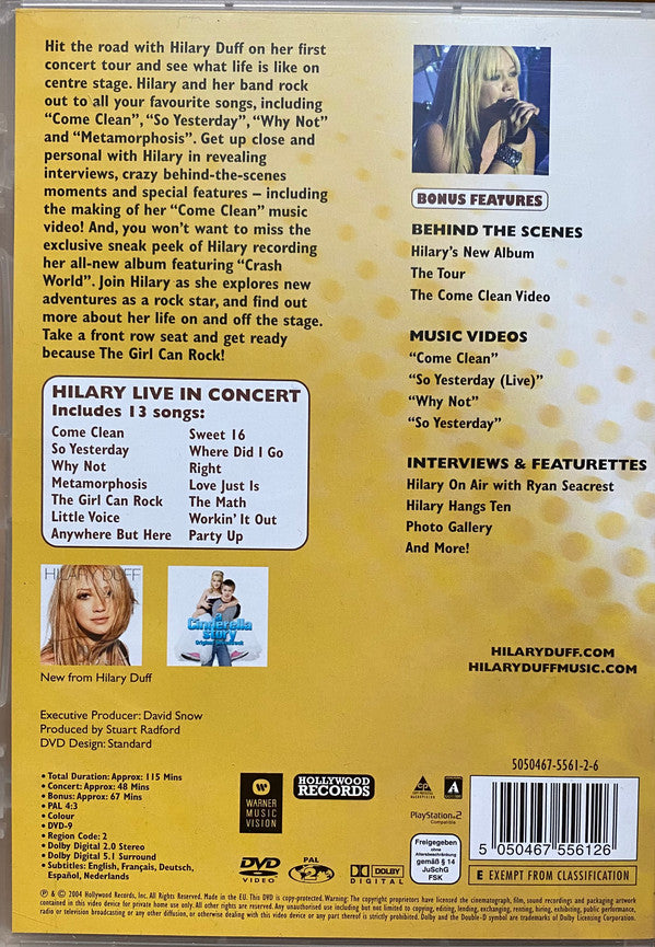 Hilary Duff : The Girl Can Rock (DVD-V, PAL, Zon)