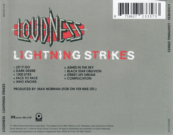 Loudness (5) : Lightning Strikes (CD, Album, RE)