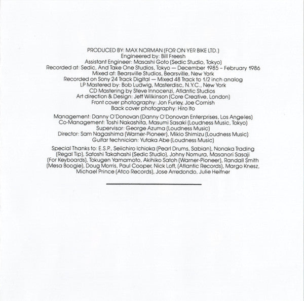 Loudness (5) : Lightning Strikes (CD, Album, RE)