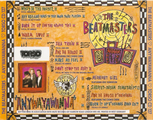 The Beatmasters : Anywayawanna (CD, Album)