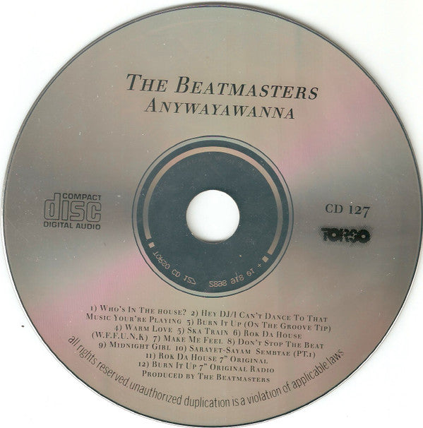 The Beatmasters : Anywayawanna (CD, Album)