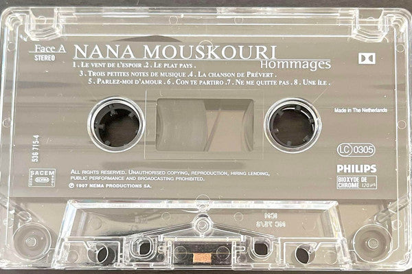 Nana Mouskouri : Hommages (Cass, Album)