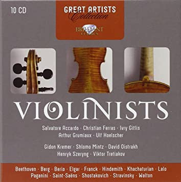 Salvatore Accardo, Christian Ferras, Ivry Gitlis, Arthur Grumiaux, Ulf Hoelscher, Gidon Kremer, Shlomo Mintz, David Oistrach, Henryk Szeryng, Виктор Третьяков : Violinists (10xCD + Box, Comp)