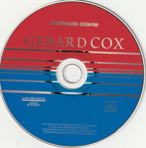 Gerard Cox : Hollands Glorie (CD, Comp, Com)