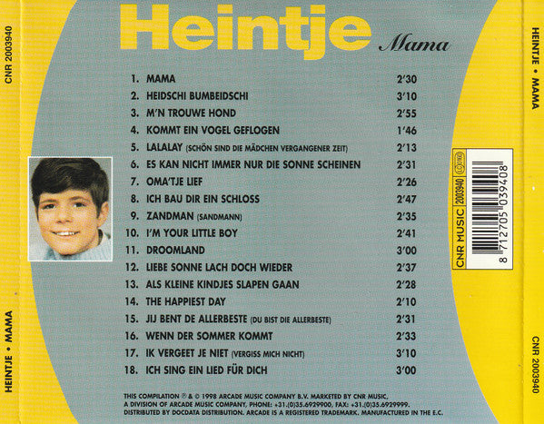 Heintje : Mama (CD, Album, Comp)