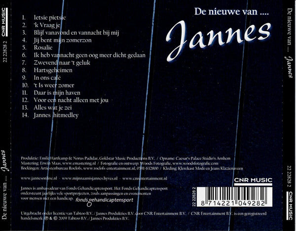 Jannes : De Nieuwe Van .... Jannes (CD, Album)