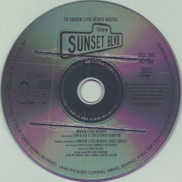 Andrew Lloyd Webber : Sunset Boulevard (World Premiere Recording) (2xCD, Album)