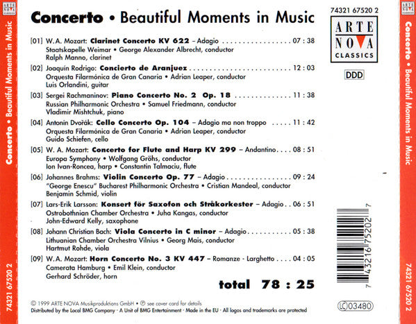 Various : Concerto (Beautiful Moments In Music) (CD, Comp)