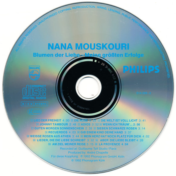 Nana Mouskouri : Blumen Der Liebe - Meine Größten Erfolge (CD, Comp)