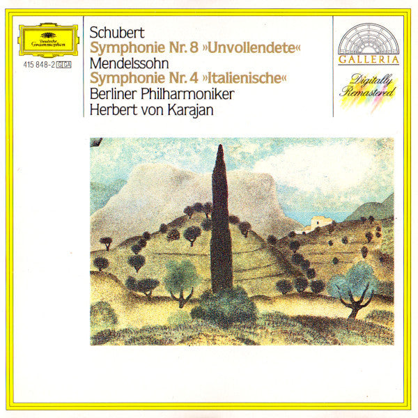 Franz Schubert, Felix Mendelssohn-Bartholdy, Berliner Philharmoniker, Herbert von Karajan : Symphonie Nr. 8 »Unvollendete« / Symphonie Nr. 4 »Italienische« (CD, Comp, RM)