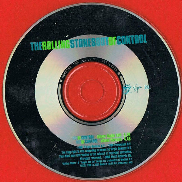 The Rolling Stones : Out Of Control (CD, Single, Promo, Car)