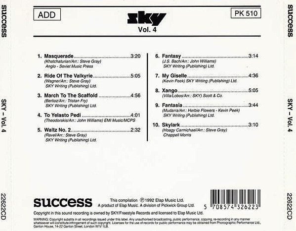 Sky (4) : Vol. 4 Forthcoming (CD, Album)