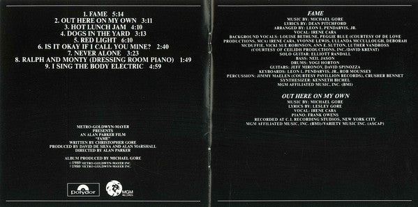 Various : Fame - The Original Soundtrack From The Motion Picture (CD, Album, RE)