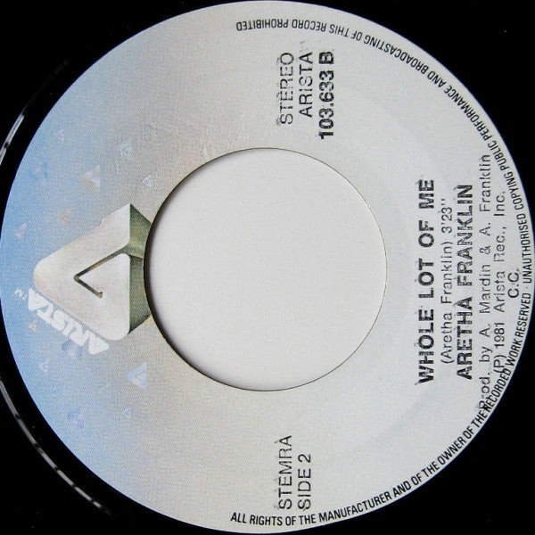 Aretha Franklin : Hold On I'm Coming (7", Single)
