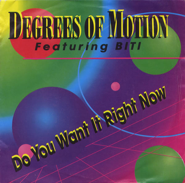 Degrees Of Motion : Do You Want It Right Now (7")