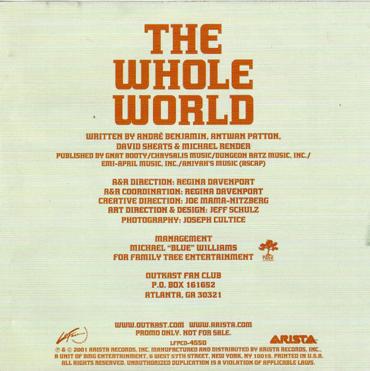 Outkast featuring Killer Mike : The Whole World (CD, Single, Promo)