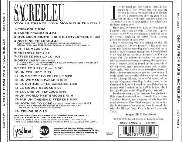 Dimitri From Paris : Sacrebleu (CD, Album)