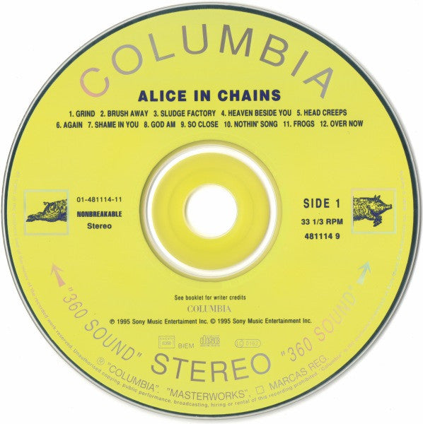 Alice In Chains : Alice In Chains (CD, Album)