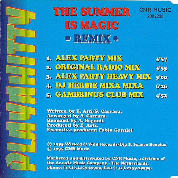 Playahitty : The Summer Is Magic (Remix) (CD, Maxi)