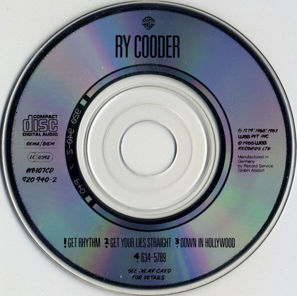 Ry Cooder : Get Rhythm (CD, Mini, Single)