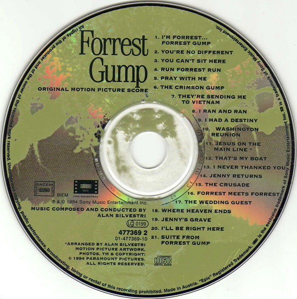 Alan Silvestri : Forrest Gump (Original Motion Picture Score) (CD, Album)