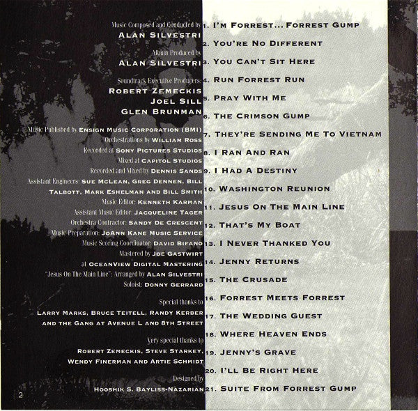 Alan Silvestri : Forrest Gump (Original Motion Picture Score) (CD, Album)