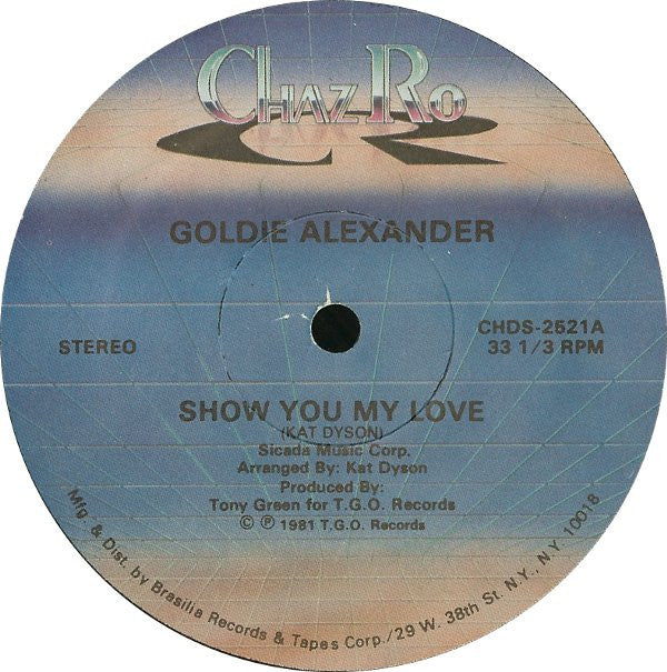 Goldie Alexander : Show You My Love (12")