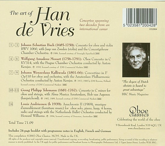 Han de Vries : The Art Of Han de Vries (CD, Album)