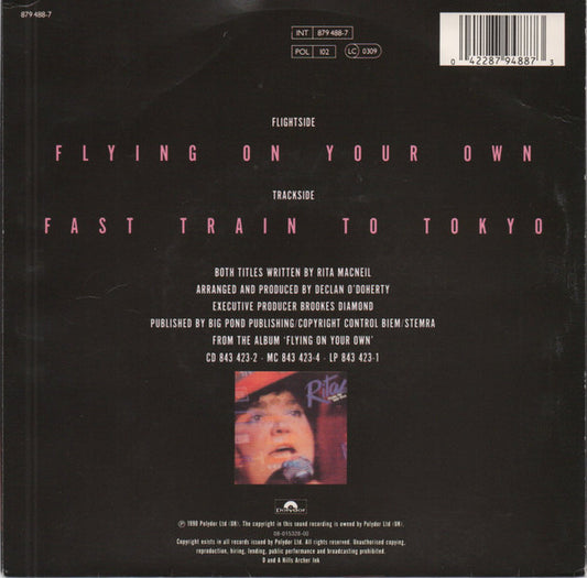 Rita MacNeil : Flying On Your Own (7", Single)
