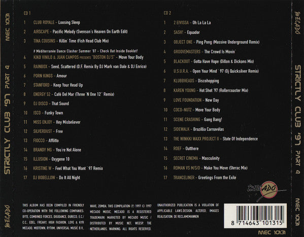 Various : Strictly Club '97 Part 4 (2xCD, Comp)