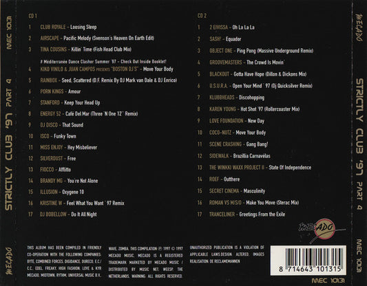 Various : Strictly Club '97 Part 4 (2xCD, Comp)