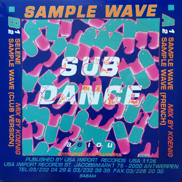Sub Dance : Sample Wave (12")