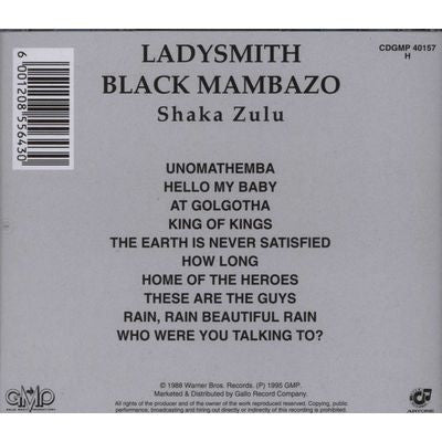 Ladysmith Black Mambazo : Shaka Zulu (CD, Album)