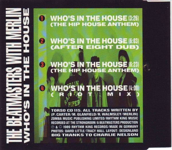 The Beatmasters With Merlin : Who's In The House (CD, Maxi)