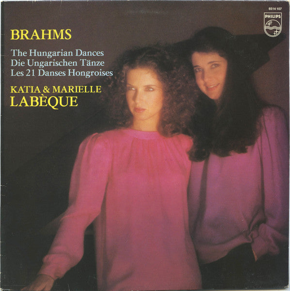 Johannes Brahms - Katia Et Marielle Labèque : The Hungarian Dances = Die Ungarischen Tänze = Les 21 Danses Hongraises (LP)