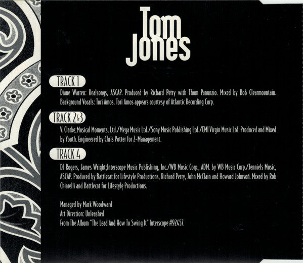 Tom Jones Featuring Tori Amos : I Wanna Get Back With You (CD, Single)