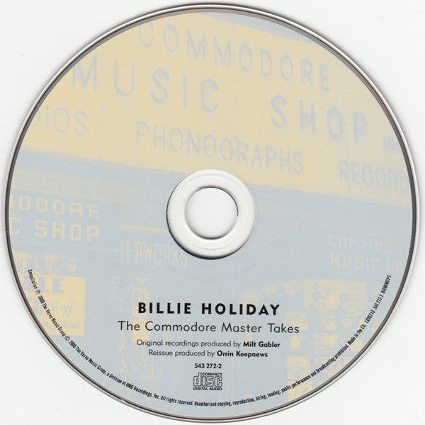 Billie Holiday : The Commodore Master Takes (CD, Comp)