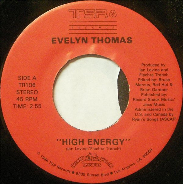Evelyn Thomas : High-Energy (7")
