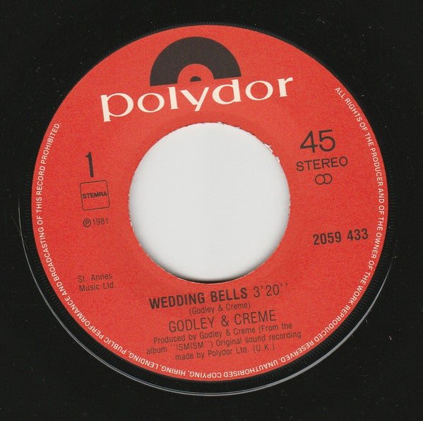 Godley & Creme : Wedding Bells (7", Single)