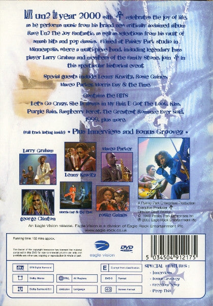 The Artist (Formerly Known As Prince) : Rave Un2 The Year 2000 (DVD-V, Multichannel, PAL)