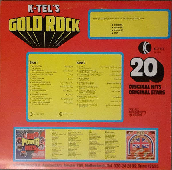 Various : K-tel’s Gold Rock (LP, Comp)