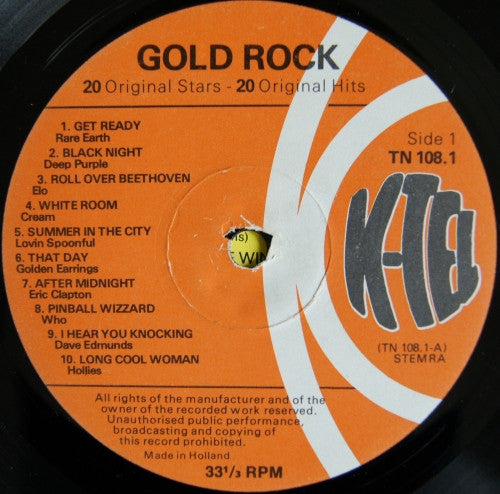 Various : K-tel’s Gold Rock (LP, Comp)